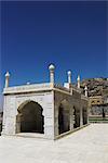 White marble mosque built by Shah Jahan, Gardens of Babur, Kabul, Afghanistan, Asia
