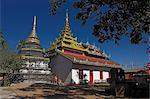 Wat Ho Kong (Wat Po Kyio) Kengtung (Kyaing Tong), l'État Shan, au Myanmar (Birmanie), Asie