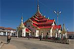 Temple de Wat Pha Jan Lung (Maha Myat Muni), datant du XIXe siècle, Kengtung (Kyaing Tong), l'État Shan, au Myanmar (Birmanie), Asie