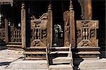 Bagaya Kyaung monastery, built of teak in 1838, ancient city of Inwa (Ava), Mandalay, Myanmar (Burma), Asia