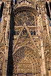 Close-up of the cathedral at Rouen, Haute Normandie, France, Europe