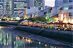 Lights and reflections, Boat Quay, Singapore