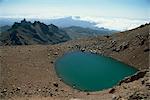 Mount Kenya Tarn mit Schluchten Valley im Hintergrund, Kenia, Ostafrika, Afrika