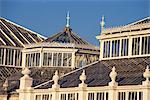 Detail of the Temperate House, the Royal Botanic Gardens at Kew (Kew Gardens), UNESCO World Heritage Site, London, England, United kingdom, Europe