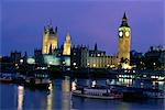 Häuser des Parlaments in die Themse, London, England, Vereinigtes Königreich, Europa