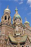 Kirche der Auferstehung (oder Verschüttetes Blut), St. Petersburg, Russland