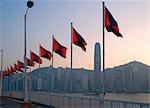 Port au crépuscule, Hong Kong, Chine, Asie