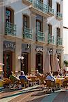 Outdoor-Café, Nerja, Costa Del Sol, Andalusien (Andalusien), Spanien, Europa