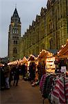 Christmas Market outside the Natural History Museum, London, England, United Kingdom, Europe