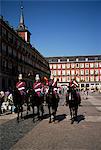 Royal Horse Guards, Plaza Mayor, Madrid, Espagne, Europe