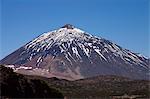 Mount Teide (Pico del Teide) from the east, Parque Nacional de Las Canadas del Teide (Teide National Park), Tenerife, Canary Islands, Spain, Europe