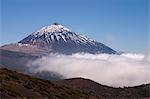 Mount Teide (Pico del Teide) from the east, Parque Nacional de Las Canadas del Teide (Teide National Park), Tenerife, Canary Islands, Spain, Europe