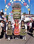 Parade, Villa Franca Lima, Costa Verde, Portugal, Europa