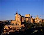 The Alcazar and Cathedral, Segovia, Castilla y Leon, Spain