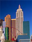 Skyline of the New York New York Hotel and Casino, in Las Vegas, Nevada, United States of America, North America