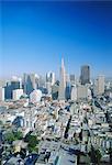 Vue sur San Francisco, Californie, États-Unis d'Amérique, Amérique du Nord