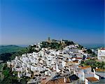 View of village from hillside, Casares, Malaga, Andalucia (Andalusia), Spain, Europe