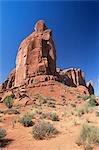 Towering cliffs, Monument Valley, border of Arizona and Utah, United States of America (U.S.A.), North America