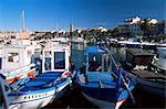 Fishing boats in the harbour, Sanary-sur-Mer, Var, Cote d'Azur, Provence, France, Mediterranean, Europe