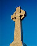 Celtic cross, Aberdaron, Lleyn Peninsula, Gwynedd, Wales, United Kingdom, Europe