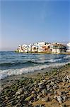 Little Venice, Mykonos Town, Mykonos, Cyclades Islands, Greece, Europe