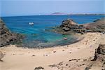 Playa de Papagayo, Lanzarote, Canary îles, Espagne, Atlantique, Europe