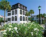 Maison de ville au début du XIXe siècle, Charleston, South Carolina, États-Unis d'Amérique, l'Amérique du Nord