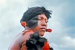 Portrait of a Kamayura Indian, Xingu, Brazil, South America