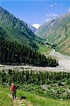 Tien Shan montagnes, Ala Archa Canyon (Kirghizistan), l'Asie centrale