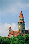 Rozmberk nad Vltavou, 13th century castle of Rozmberk family, Bohemia, Czech Republic, Europe