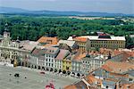 Main Square from Black Tower, Ceske Budejovice, South Bohemia, Czech Republic, Europe