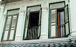 Old green house, Little India, Singapore, Southeast Asia, Asia