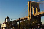 Brooklyn Bridge, New York City, New York, États-Unis d'Amérique, l'Amérique du Nord