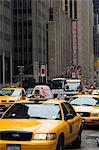 Taxi cabs, Avenue of the Americas, Manhattan, New York City, New York, United States of America, North America