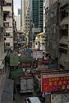 Une ruelle arrière Central, Hong Kong, Chine, Asie