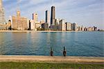 Près de North skyline, Chicago, Illinois, États-Unis d'Amérique, l'Amérique du Nord
