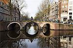 Canal bridge, Amsterdam, Pays-Bas, Europe