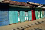 Typical housing in the town of Cap Haitien, Haiti, West Indies, Caribbean, Central America