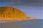 West Bay Beach et falaises, Dorset, Angleterre, Royaume-Uni