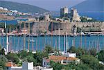 Bodrum et le château de Bodrum, Anatolie, Turquie, Asie mineure, Asie