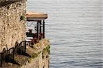 Building at the seaside, Torre Normanna, Costiera Amalfitana, Salerno, Campania, Italy