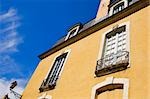 Low angle view of a medieval house, Le Mans, Sarthe, Pays-de-la-Loire, France