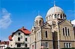 Low angle view of a cathedral, Eglise Orthodoxe Saint Alexandre De La Neva, Biarritz, France