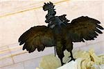 Low angle view of a rooster statue, Monument aux Girondins, Place des Quinconces, Bordeaux, France