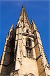 Low angle view of a basilica, St. Michel Basilica, Quartier St. Michel, Vieux Bordeaux, Bordeaux, France