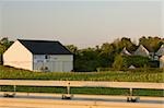 Enseigne commerciale sur une ferme, vallée de la Loire, France