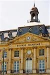 Façade d'un bâtiment, Bourse Maritime, Bordeaux, Aquitaine, France