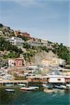 Boats at a harbor, Marina Grande, Capri, Sorrento, Sorrentine Peninsula, Naples Province, Campania, Italy