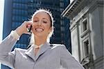 Portrait of a businesswoman talking on a mobile phone