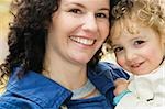 Portrait of a mid adult woman smiling with her daughter